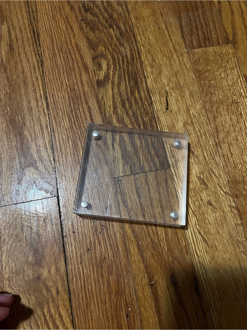 FREE WITH ANY PURCHASE Clear Acrylic Square Display Case- Transparent
